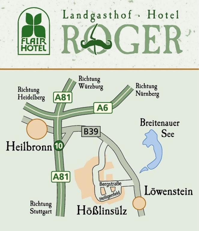 Flair Hotel Landgasthof Roger เลอเวนชไตน์ ภายนอก รูปภาพ